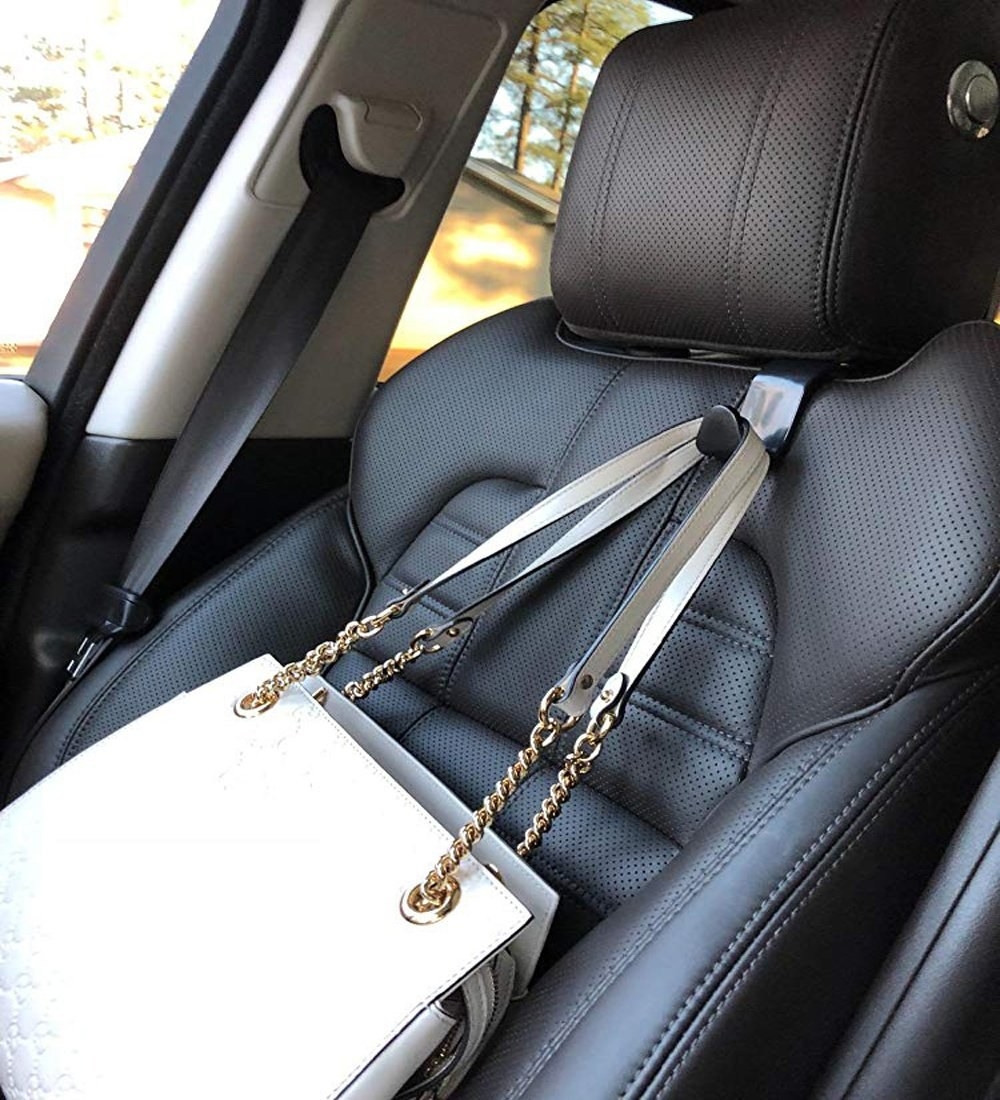 Car Seat Headrest Hooks Back Seat Organizer Hanger Storage - Temu