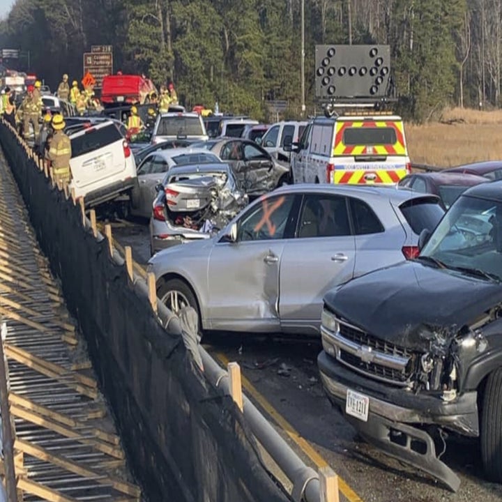 63 Cars Crash In Massive Pileup On I64 In Virginia