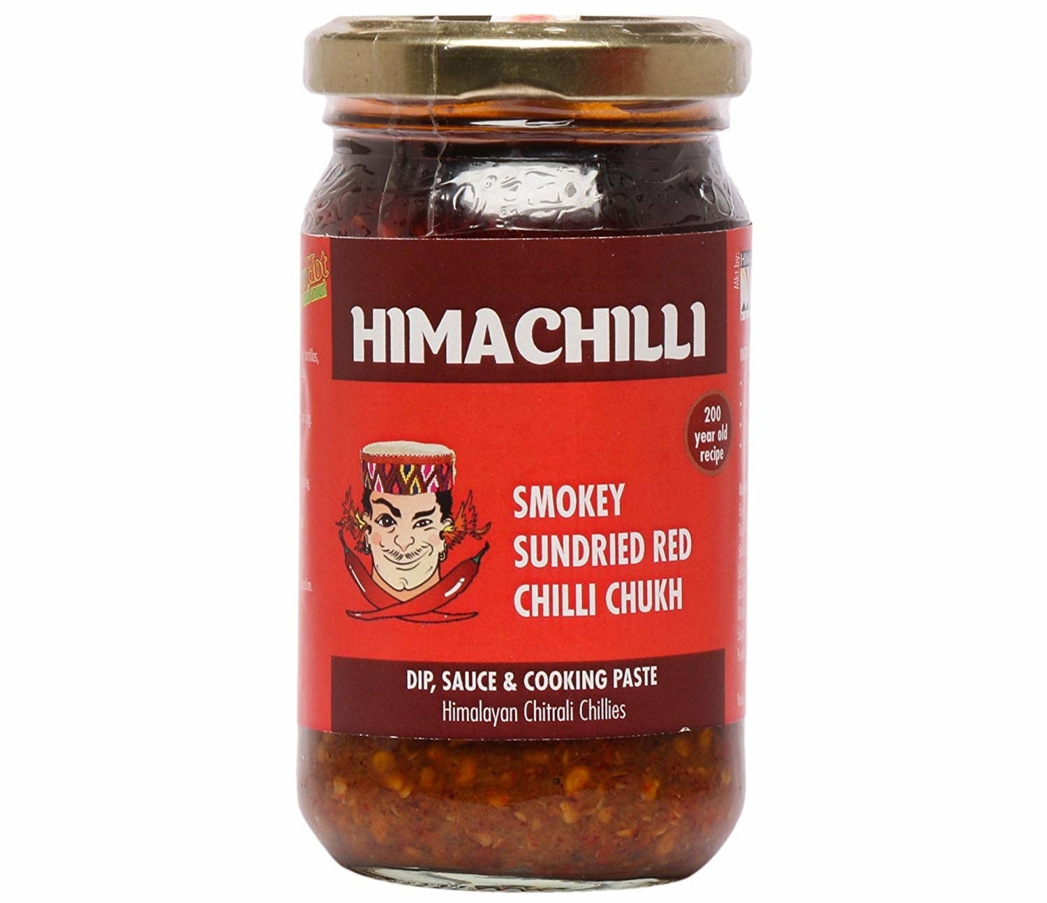 A bottle of smokey red chilli chukh.