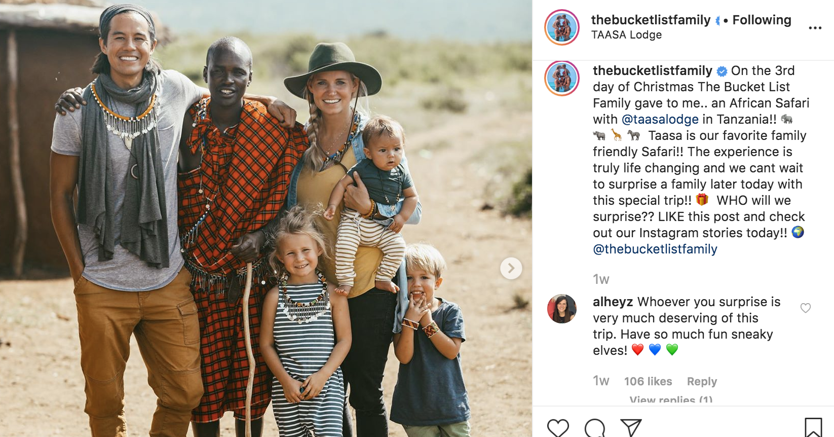 Popular Instagram Account The Bucket List Family Is Being