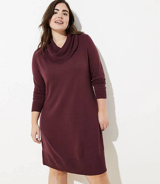 burgundy cowl neck sweater dress Burgundy Knit Long Sleeve Cowl Neck Maternity Dress – PinkBlush