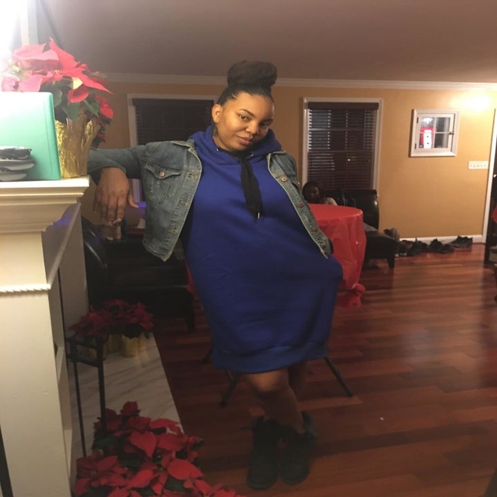 another reviewer wears the dress