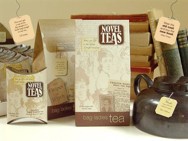 A box of Novel Teas
