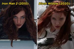 Black Widow Different Hairstyles