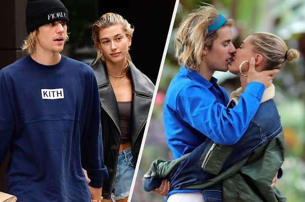 Justin Bieber & Hailey Bieber Cuddle Up At Hockey Game On Cute Date Night