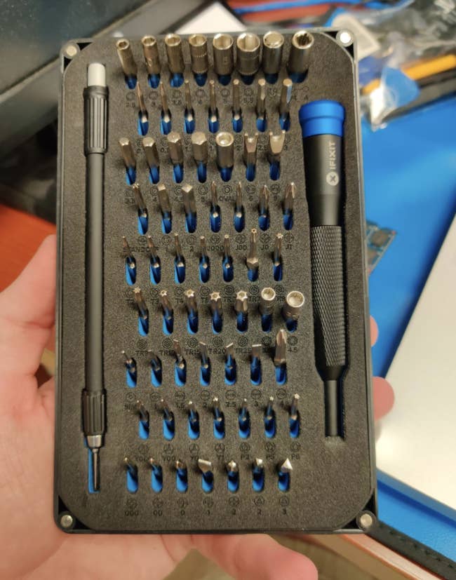 the fix it kit with 64 drill bits