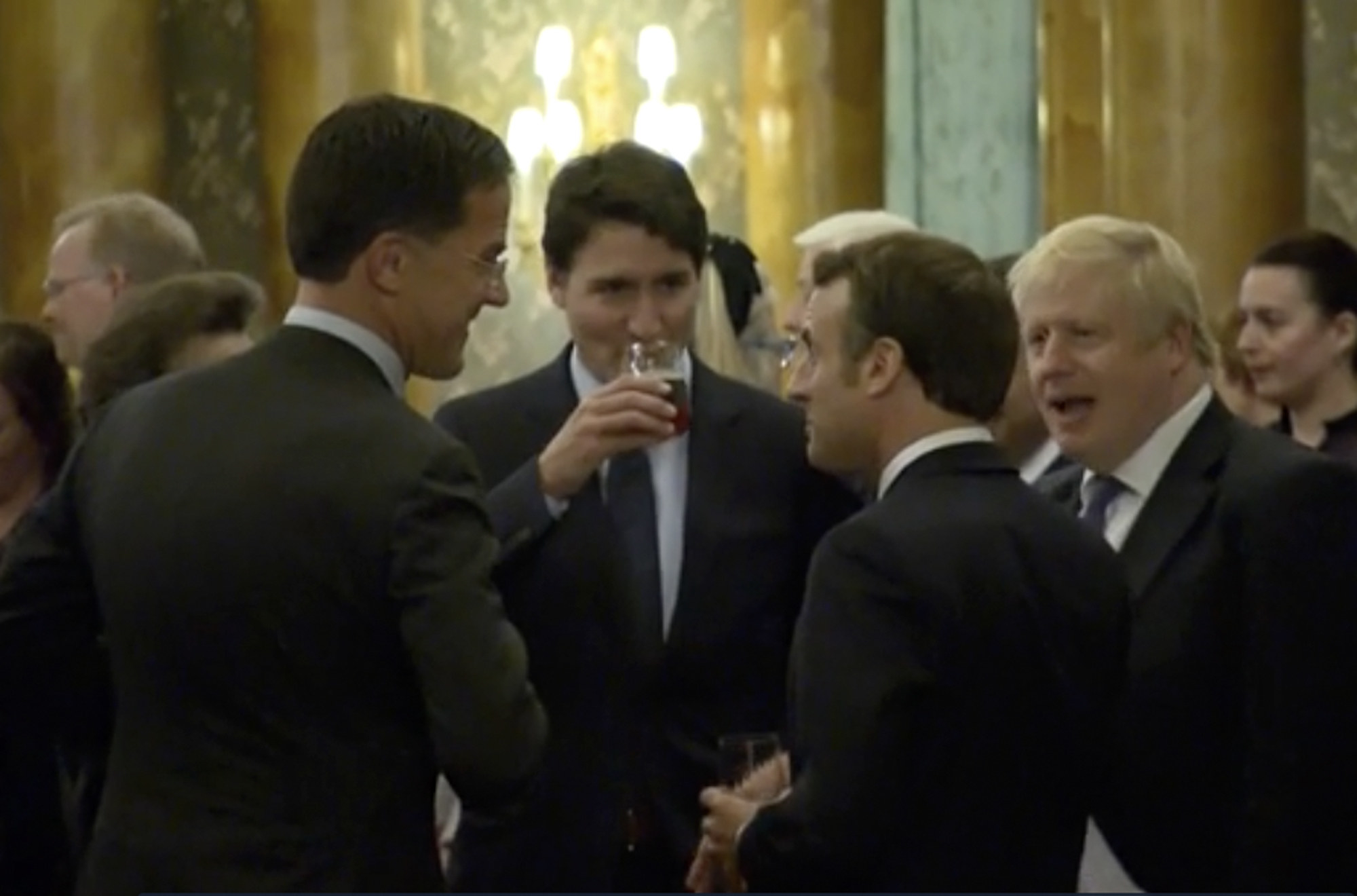 Trudeau And Macron Mock Trump At NATO Summit At Buckingham Palace