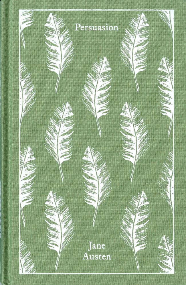 The green book with feathers on the cover