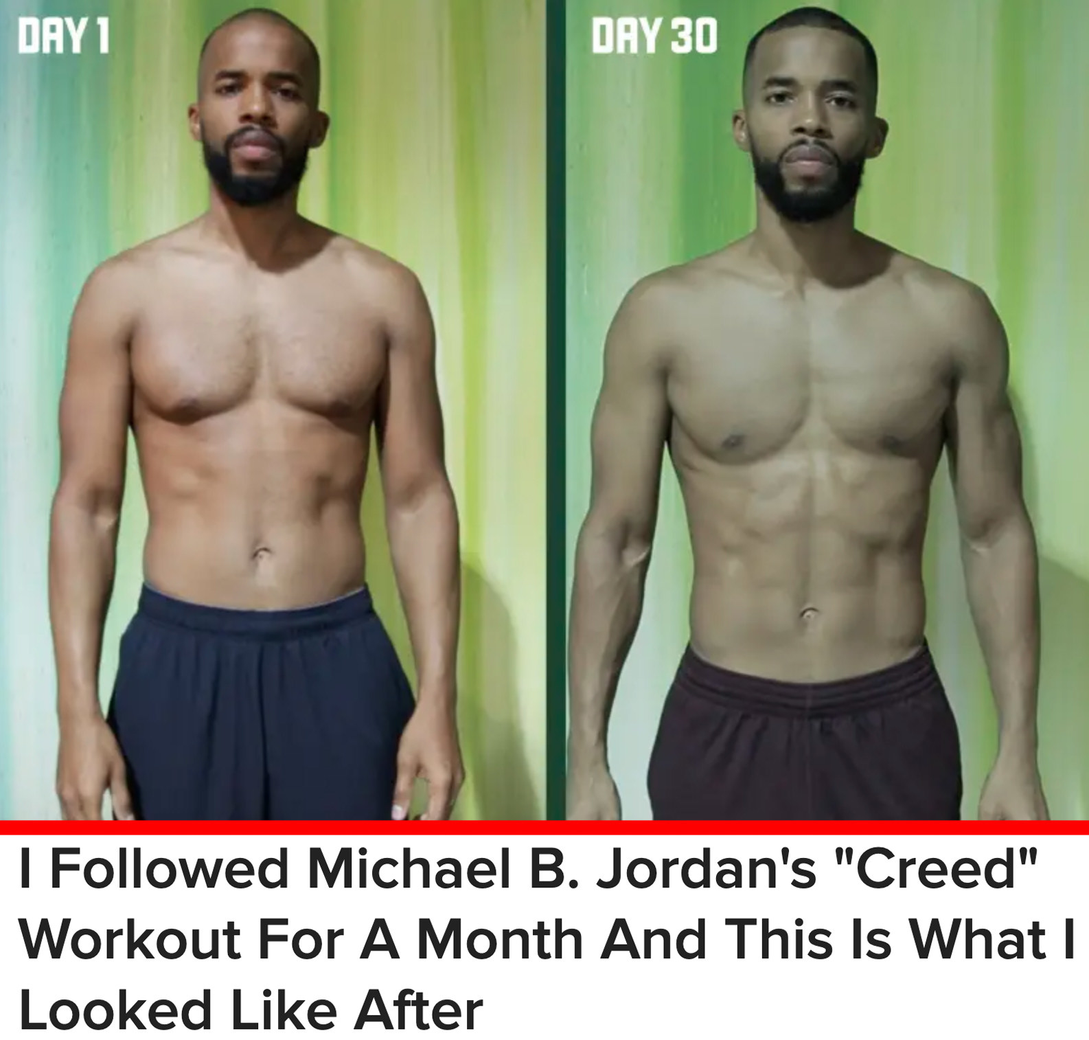 Months Before After Working Out