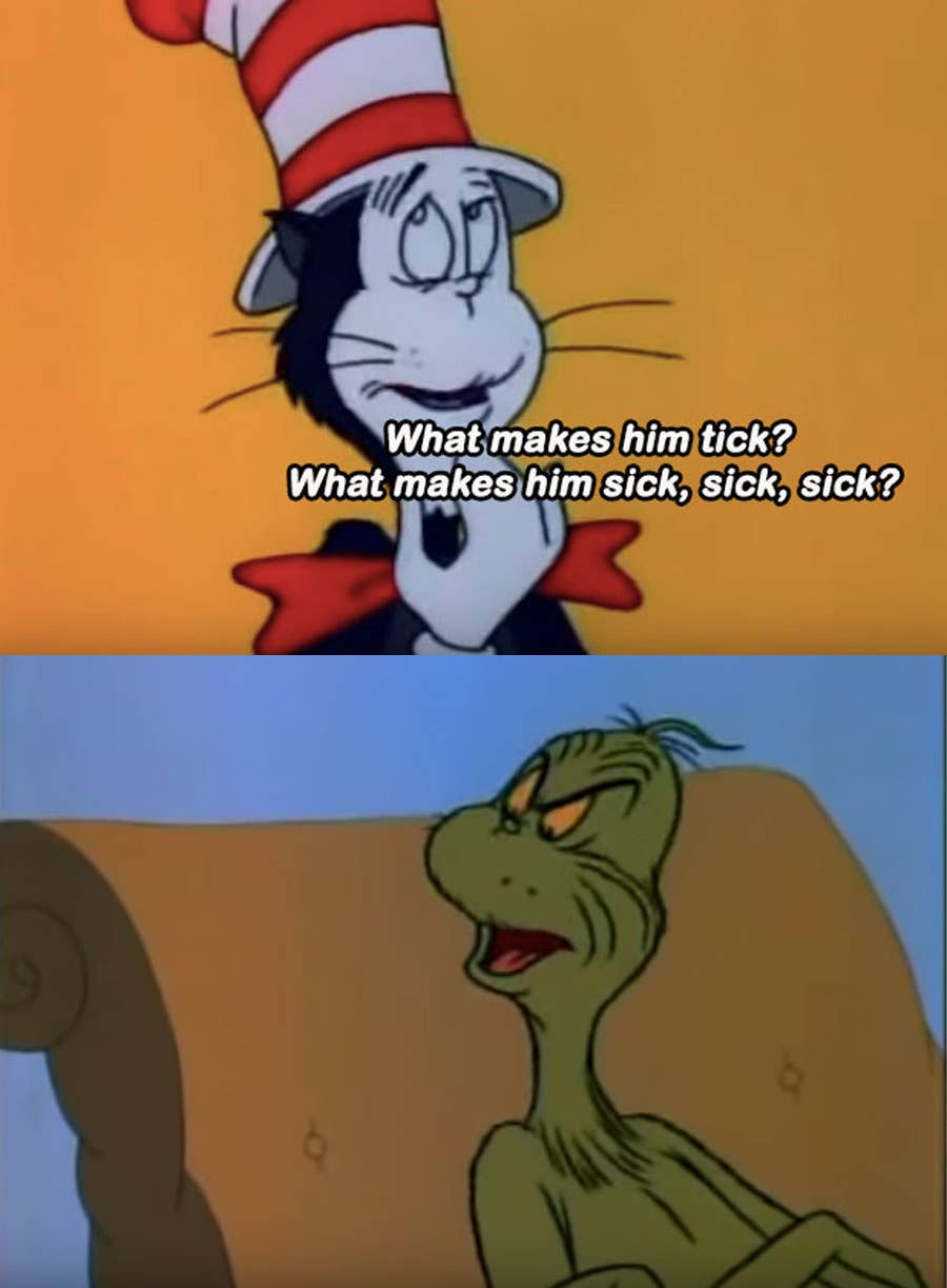 There S A Crossover Between The Grinch And The Cat In The Hat
