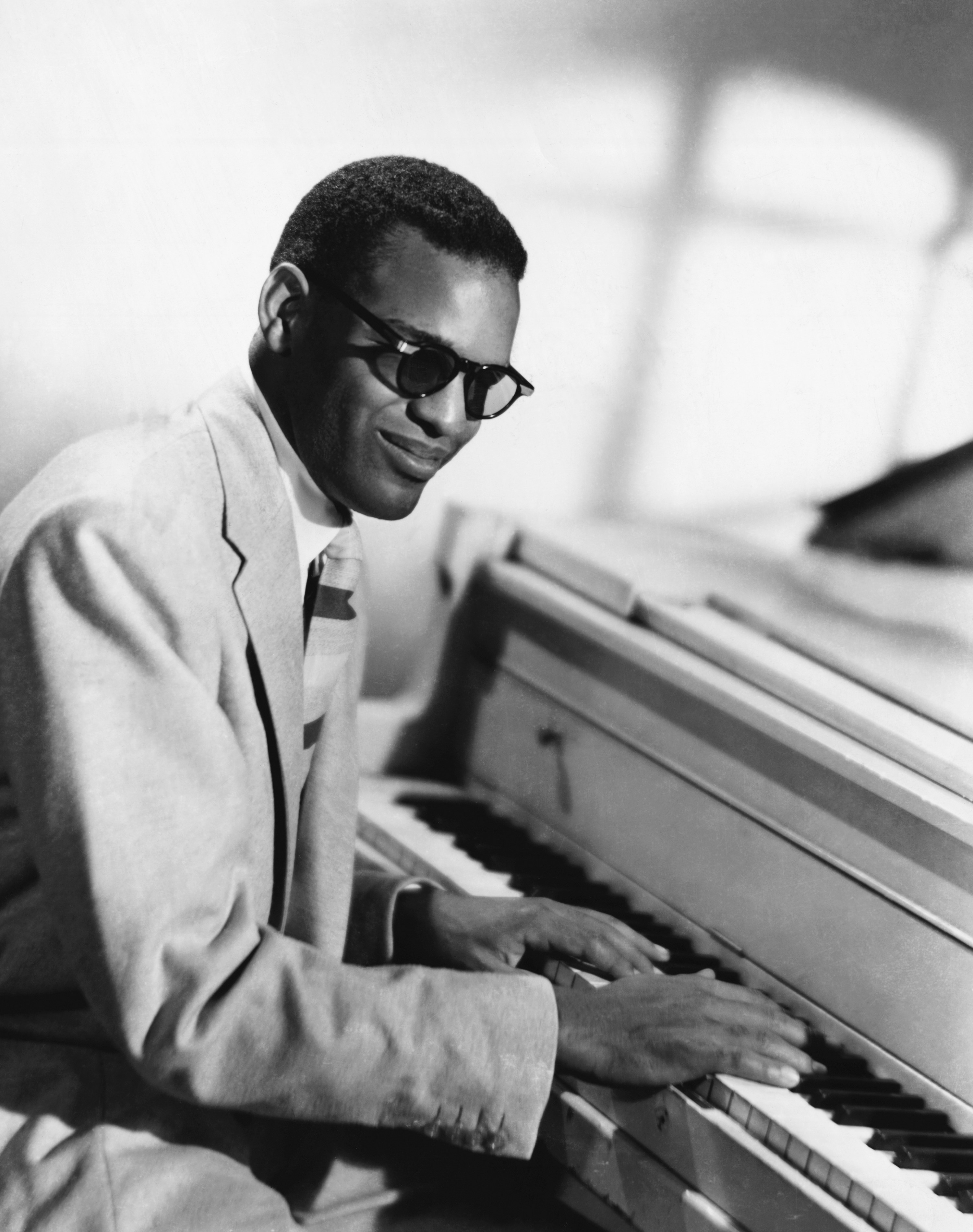 Foxx as Ray Charles in Ray (2004). 