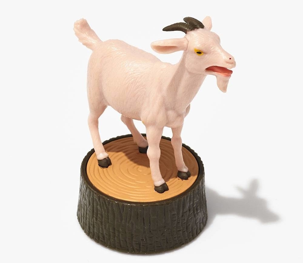 The screaming goat figurine