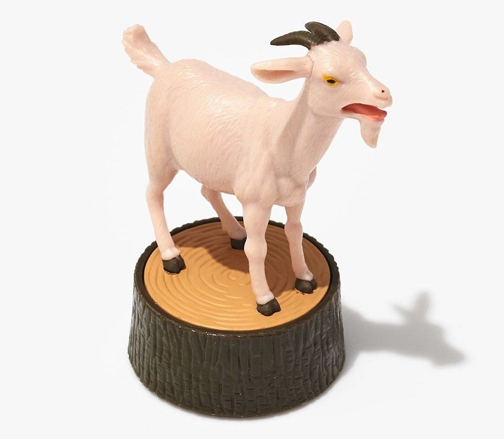 The screaming goat figurine