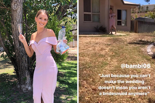 A Woman Rocked Up To Her Exam In A Bridesmaid Dress Because Her Best Friend Was Getting Married Thousands Of Miles Away