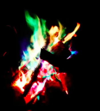 Rainbow campfire 