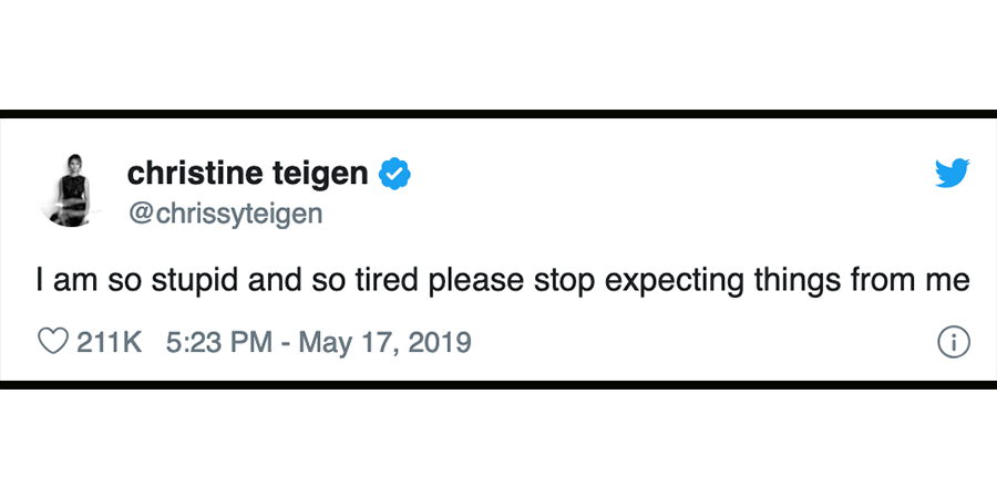 picture Chrissy Teigen Tweets Buzzfeed funniest chrissy teigen tweets of 2019