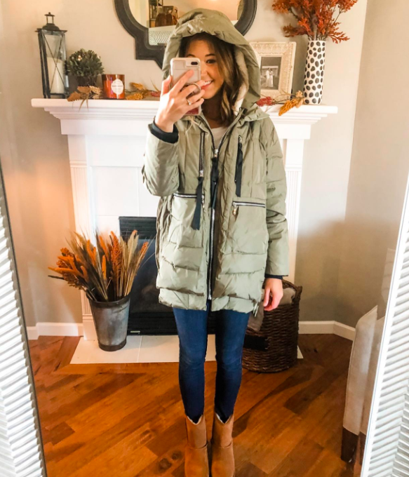 Orolay puffer online coat