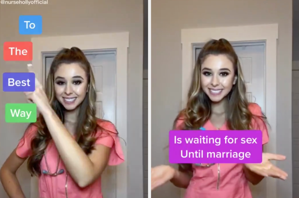 Famous TikTok User Nurse Holly Is Facing Backlash For Promoting Abstinence To Prevent STDs pic image