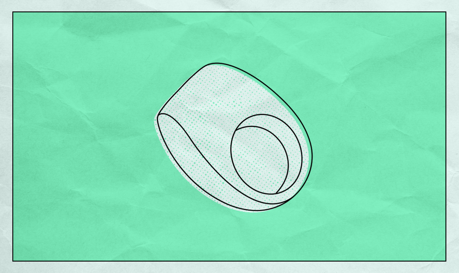 A flat-top ring illustration