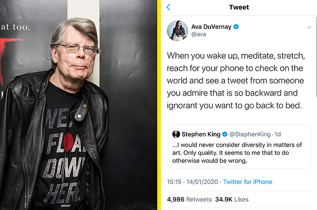 Stephen King Was Criticized After He Gave His Opinion On The Oscar Nominations