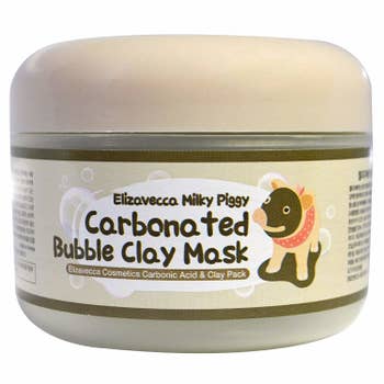 The jar of the bubble clay mask
