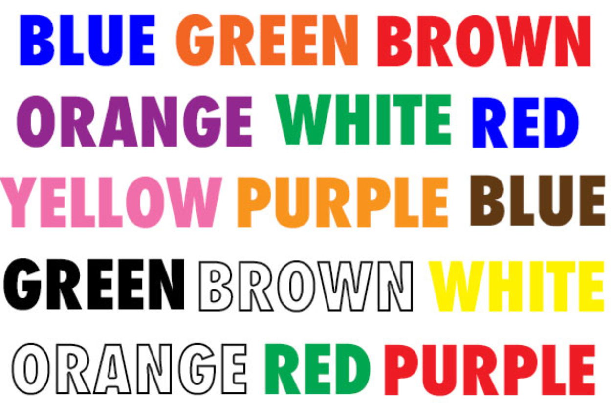 Let's See If You're Altered By The Stroop Effect