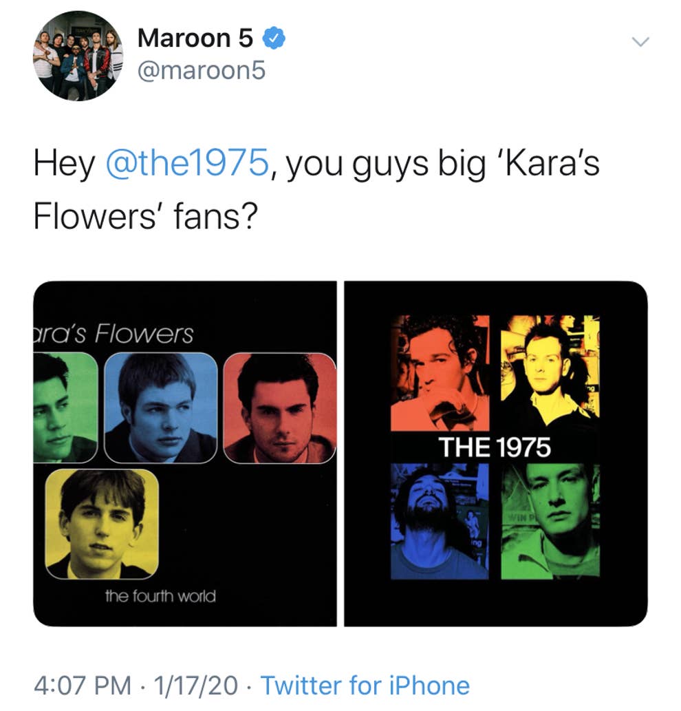 Maroon 5 The 1975 And Hot Chelle Rae Are Low Key Feuding Over An Album Cover And Lol Wtf