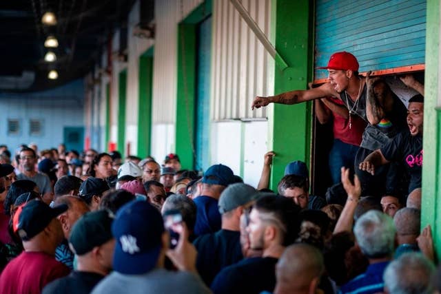 Puerto Ricans protest over unused emergency aid, demand