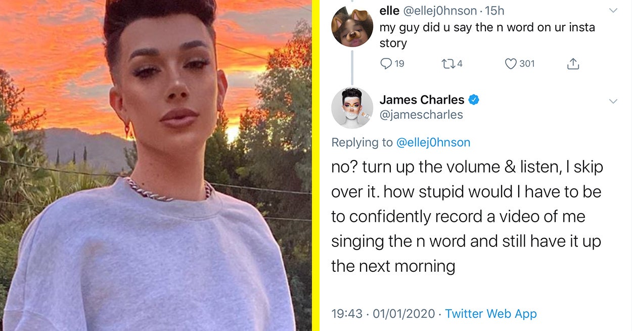 James Charles Denies Saying The N-Word In Instagram Story Video