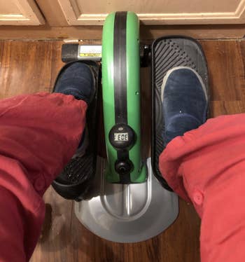 a reviewer using the elliptical