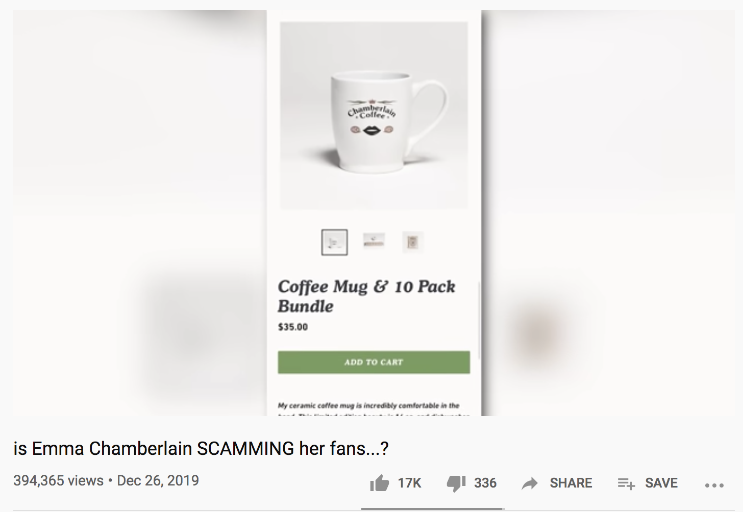 r Emma Chamberlain Is Selling Coffee Packets For $60 That Fans Are  Calling A Scam