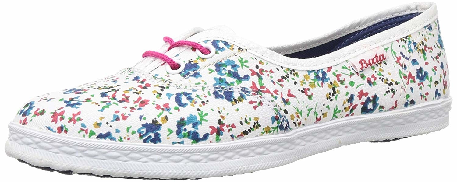 bata floral sneakers