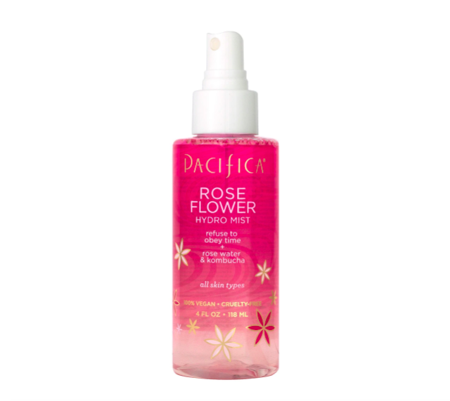bottle of rose flower hydro mist