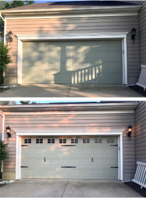 garage without the magnets, then garage with the magnets that looks so much more expensive