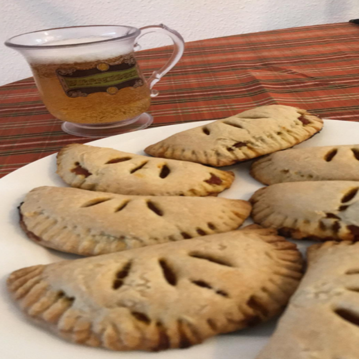 a reviewer photo of pumpkin pasties they made from a recipe in the book