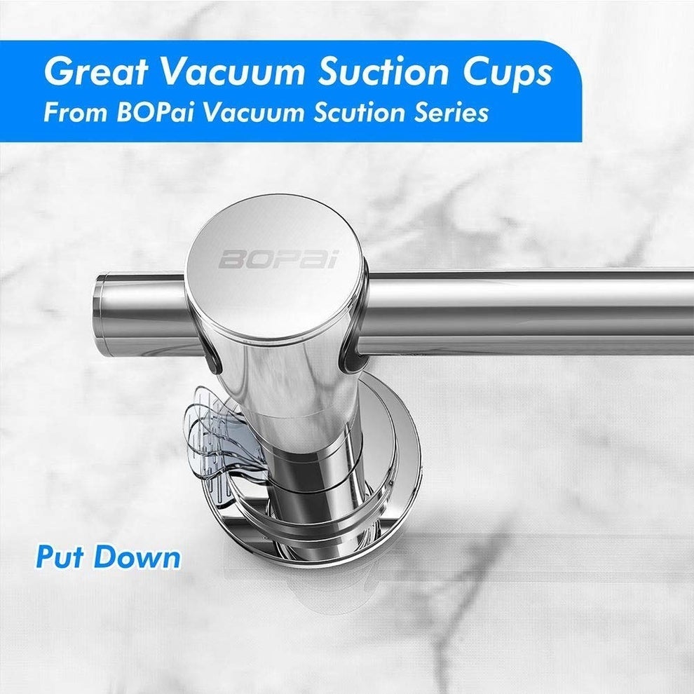 BOPai Elegant Suction Soap Dish for Shower, Powerful Vacuum