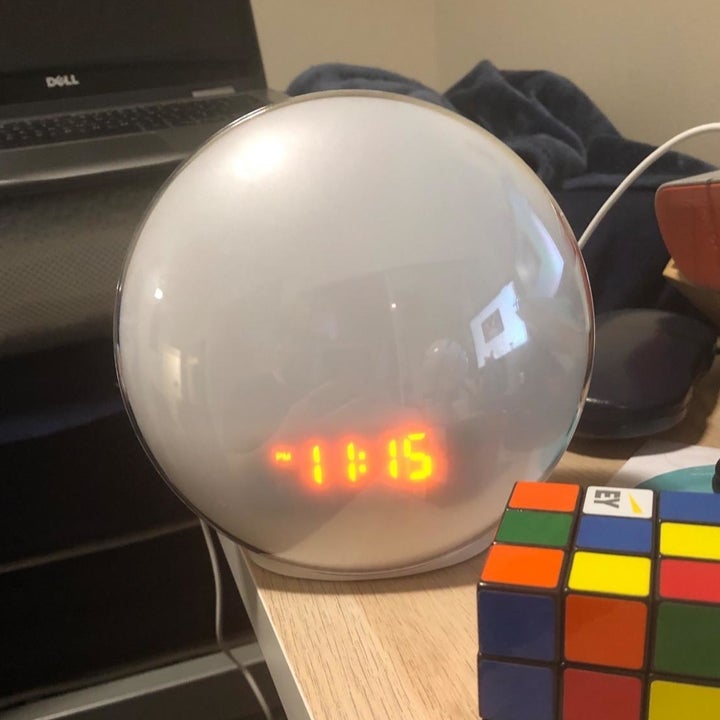 A reviewer's alarm clock in "off" mode