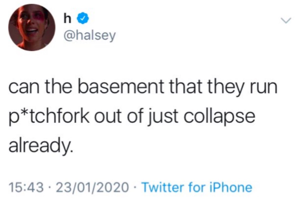 Halsey Accidentally Tweeted A Terrible 9/11 Joke At Pitchfork, And