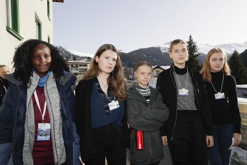 UGANDAN CLIMATE ACTIVIST WAS CROPPED OUT OF A NEWS AGENCY PHOTO OF GRETA THUNBERG AT DAVOS