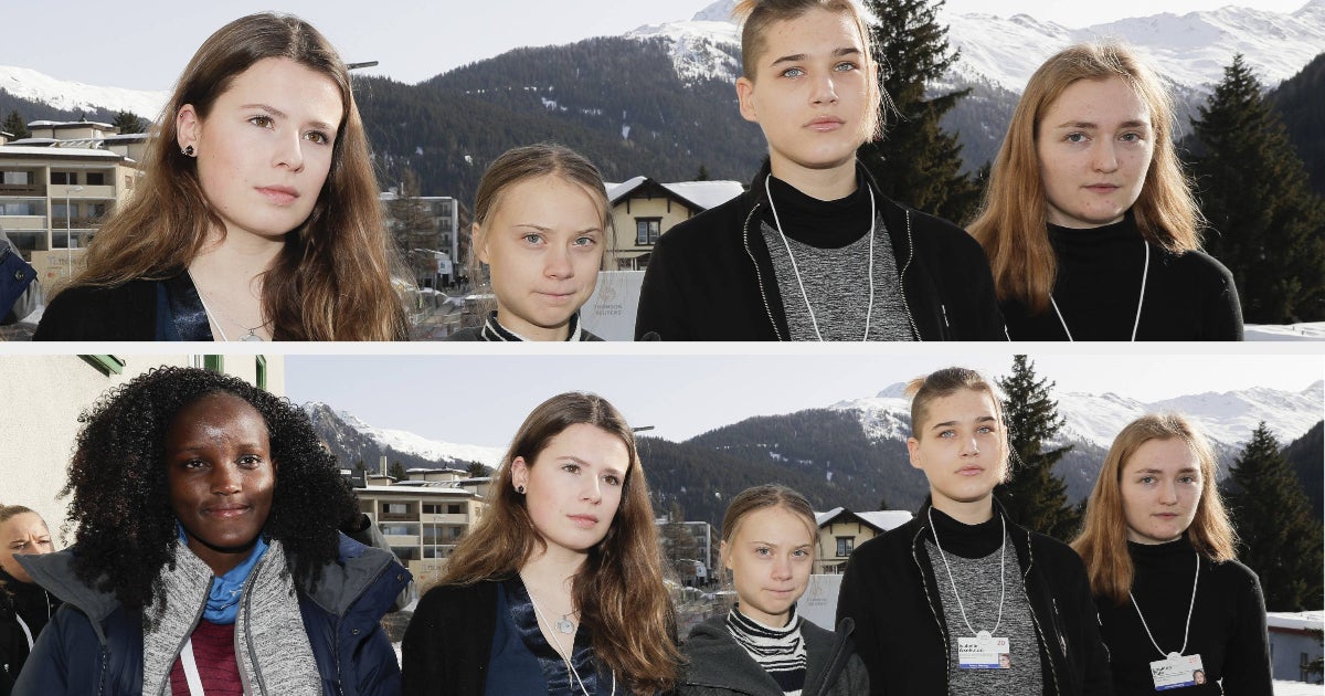 A Ugandan Climate Activist Was Cropped Out Of A News Agency Photo Of Greta Thunberg At Davos