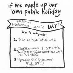 Fill in the blank page on what kind of holiday you would want to make up 