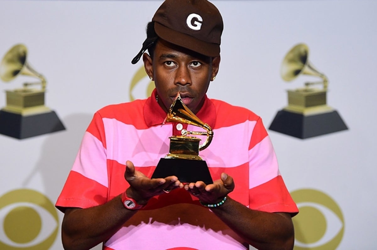 Tyler, the Creator gives Grammys victory speech while hiking