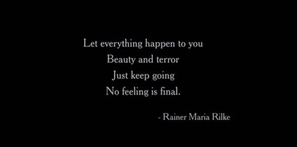 Frase de la película Jojo Rabbit Quote Rainer Maria Rilke