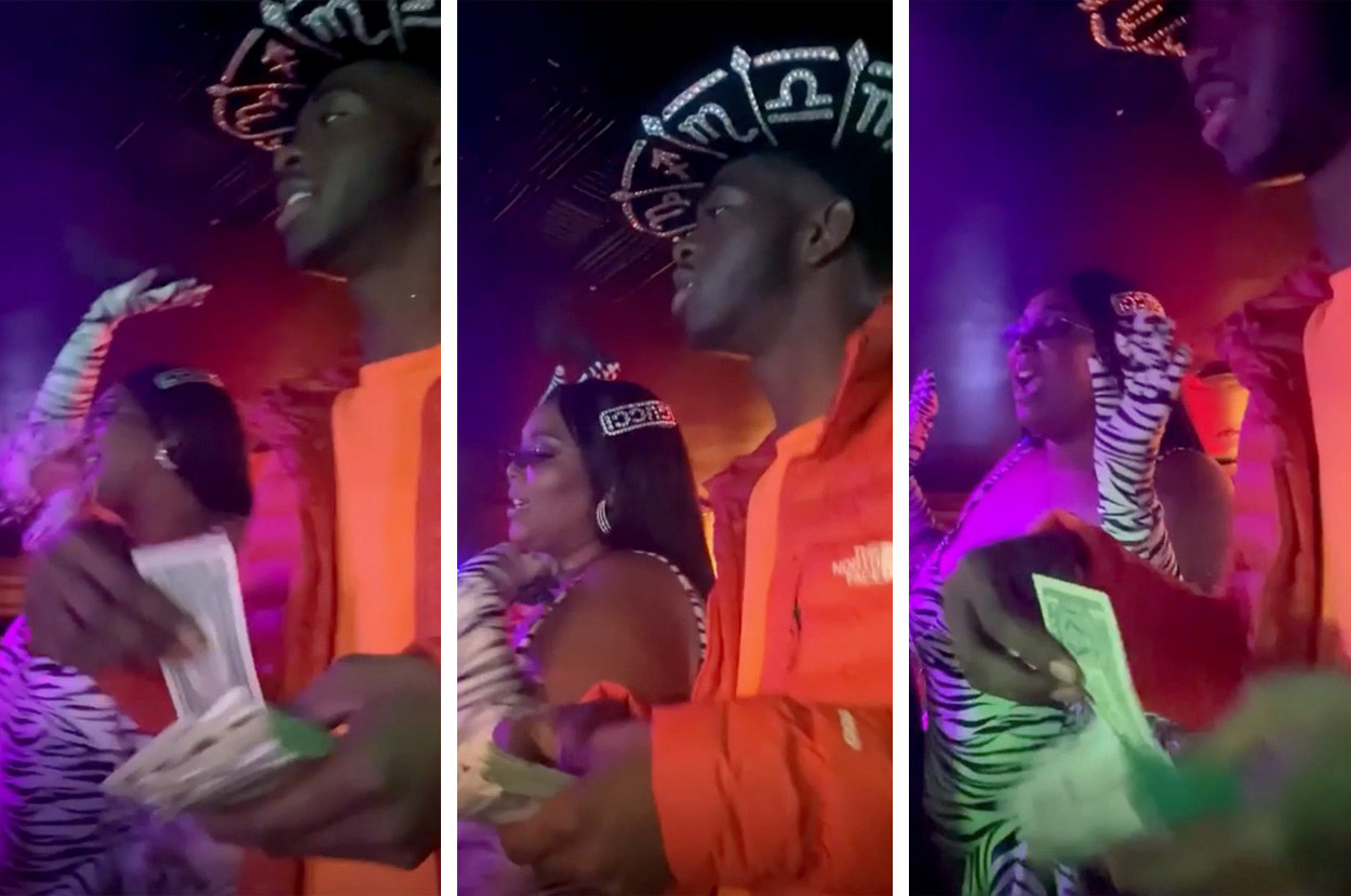 Lil Nas X Celebrates Grammys Win With Lizzo At Strip Club