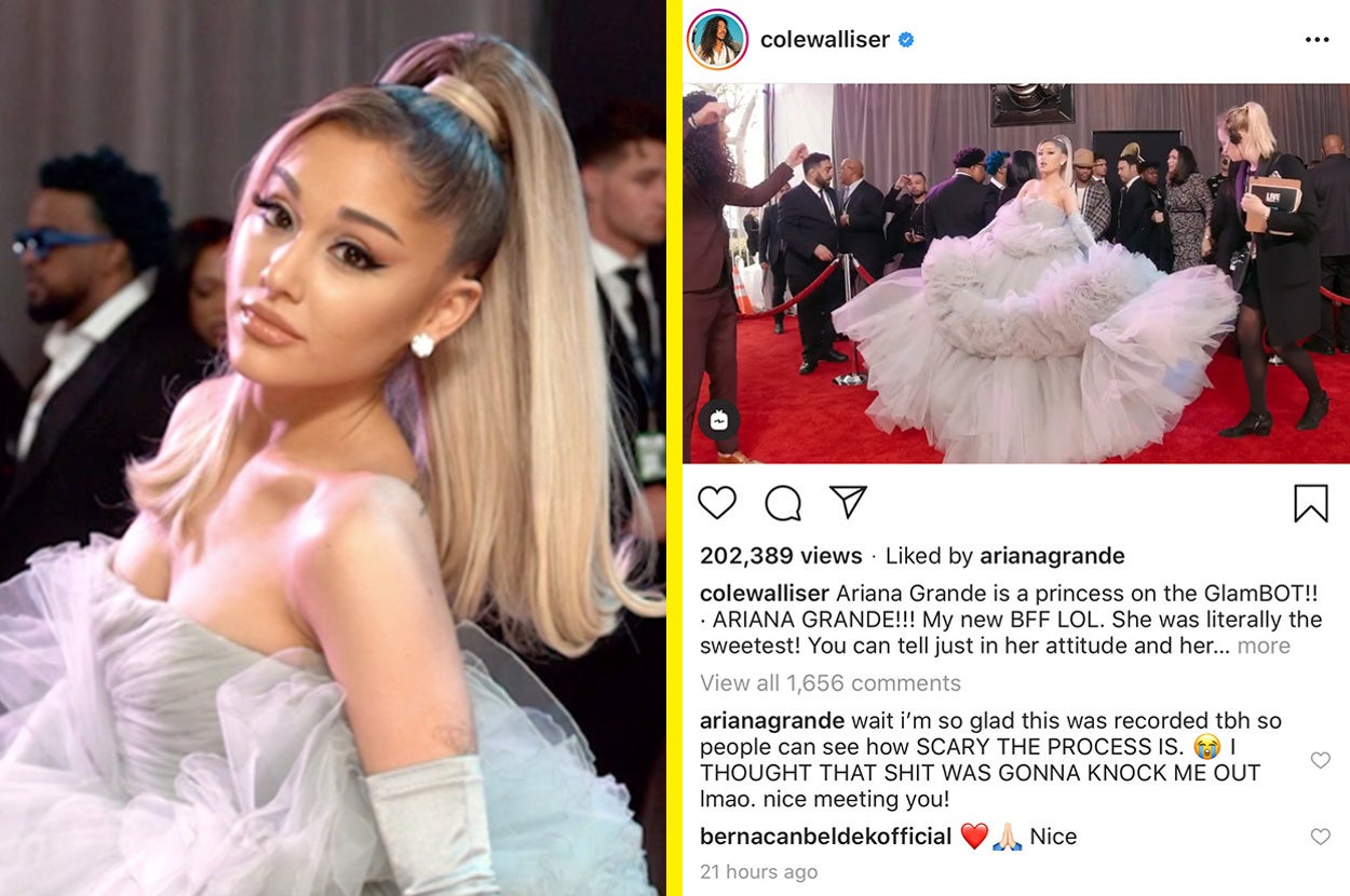 Ariana Grande Grammys Red Carpet Video, image size:1250x830