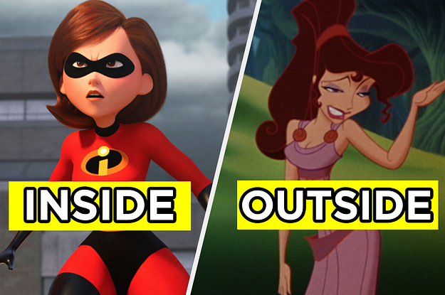 Which Disney/Pixar Character Are You On The Outside, And Which Are You On The Inside?