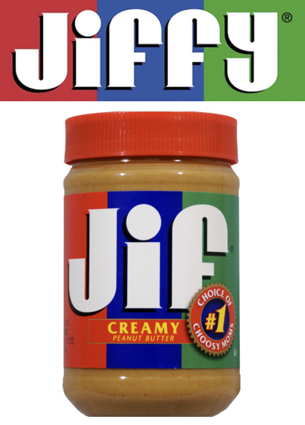 A jar of Jif peanut butter
