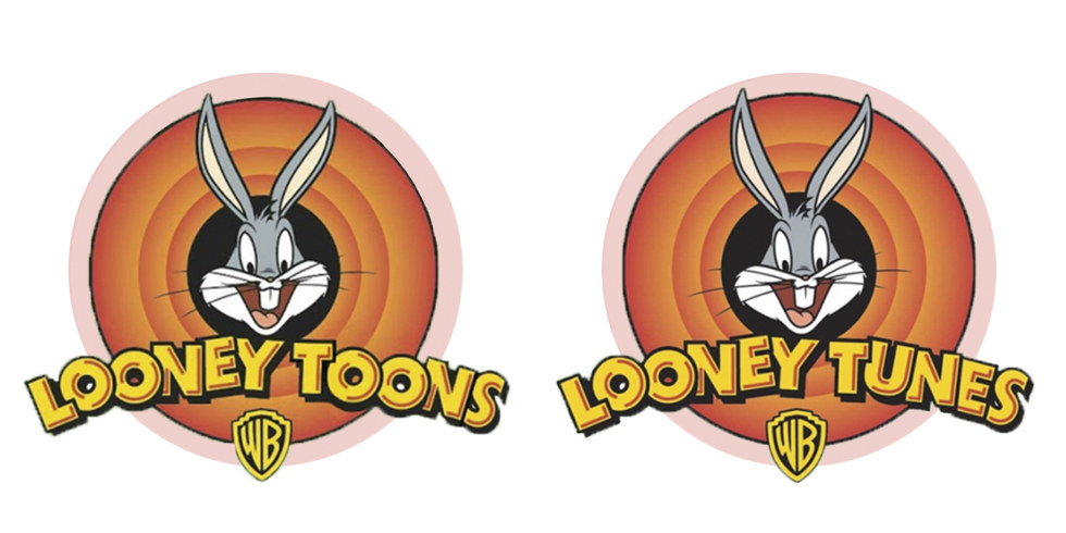 Looney Toons logo next to a Looney Tunes logo