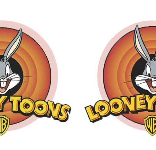 Looney Toons logo next to a Looney Tunes logo
