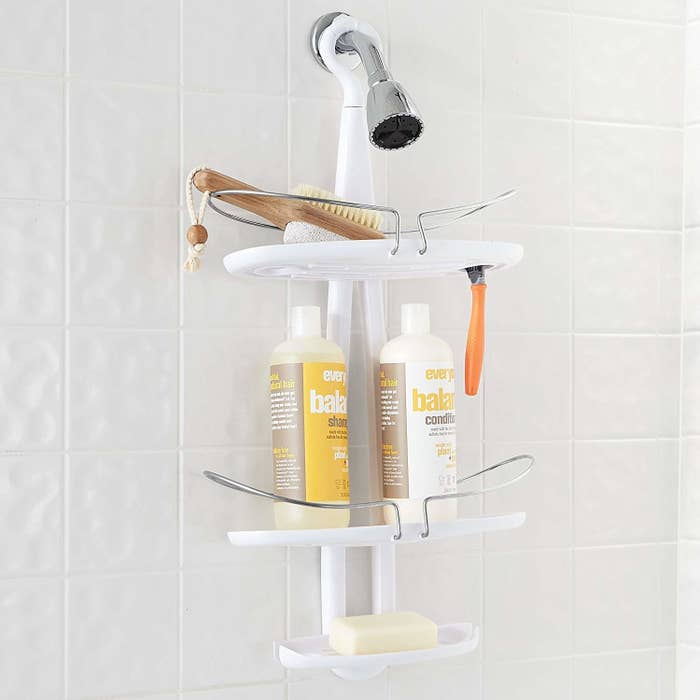 12 Shower Storage Ideas to Marie Kondo Your Bathroom